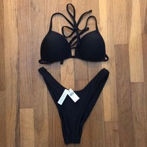 Brand New Black Aerie Swim Suit Bottoms ✨